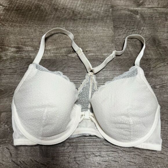 Auden Lightly Lined Demi Coverage Racerback Bra Size 34C - Picture 1 of 7
